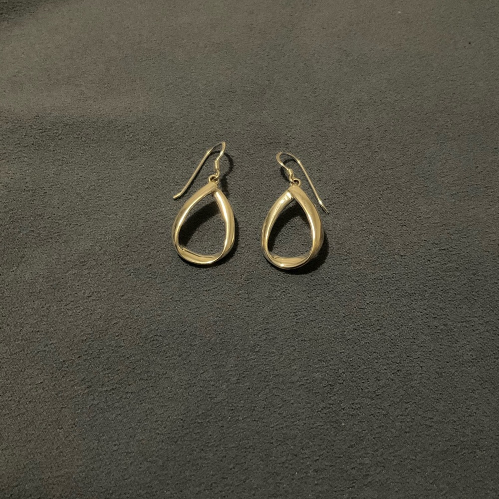 Silver teardrop earrings